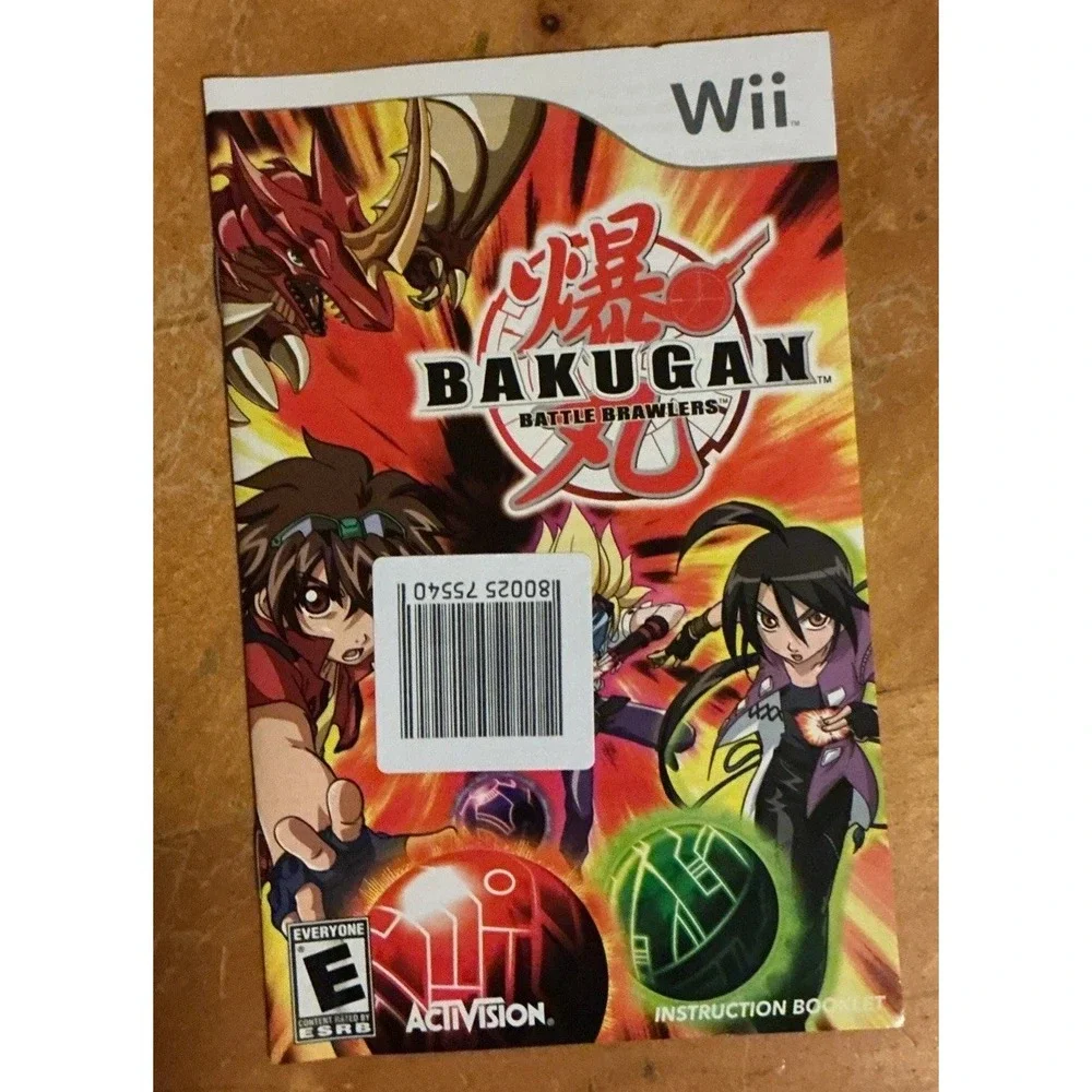 Bakugan Battle Brawlers Wii‎ Game With Manual